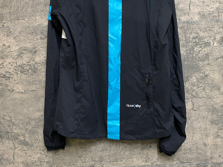 JN157 ラファ Rapha MEN’S SPRAY JACKET 長袖 ウィンドブレーカー 黒 L TEAM Sky