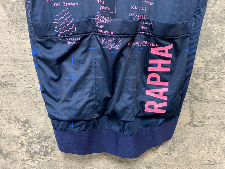 JJ052 ラファ RAPHA EF PRO TRAINING 半袖 サイクルジャージ S ネイビー