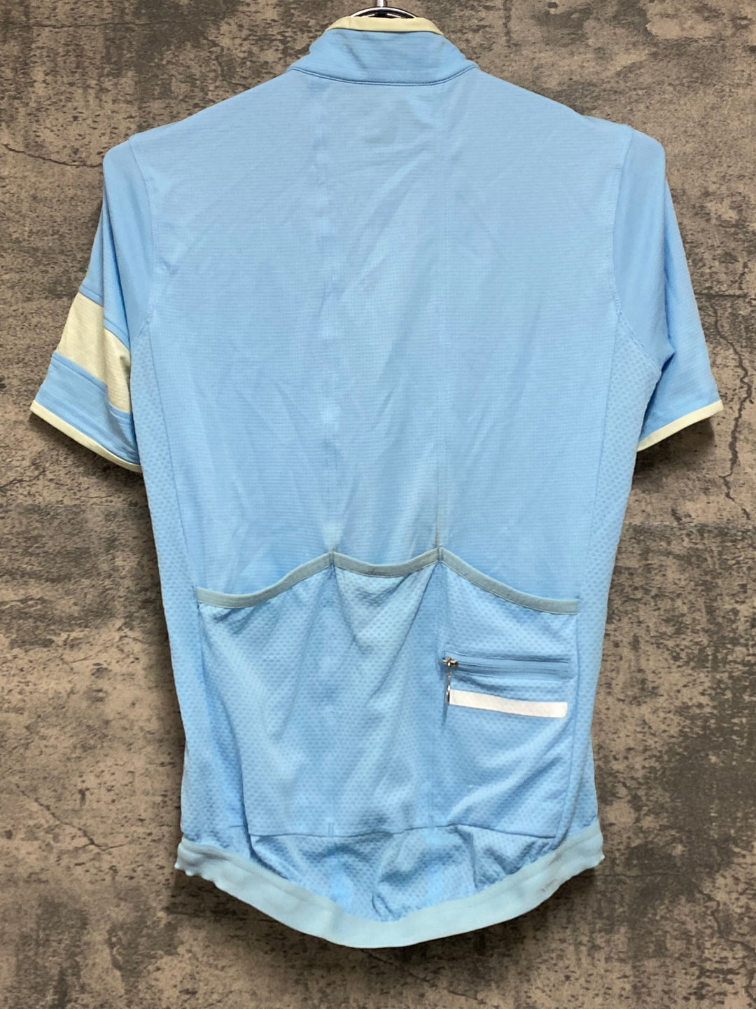 KB269 ラファ Rapha SUPER LIGHTWEIGHT JERSEY 半袖 サイクルジャージ 水色 XS ※裾ゴム伸び