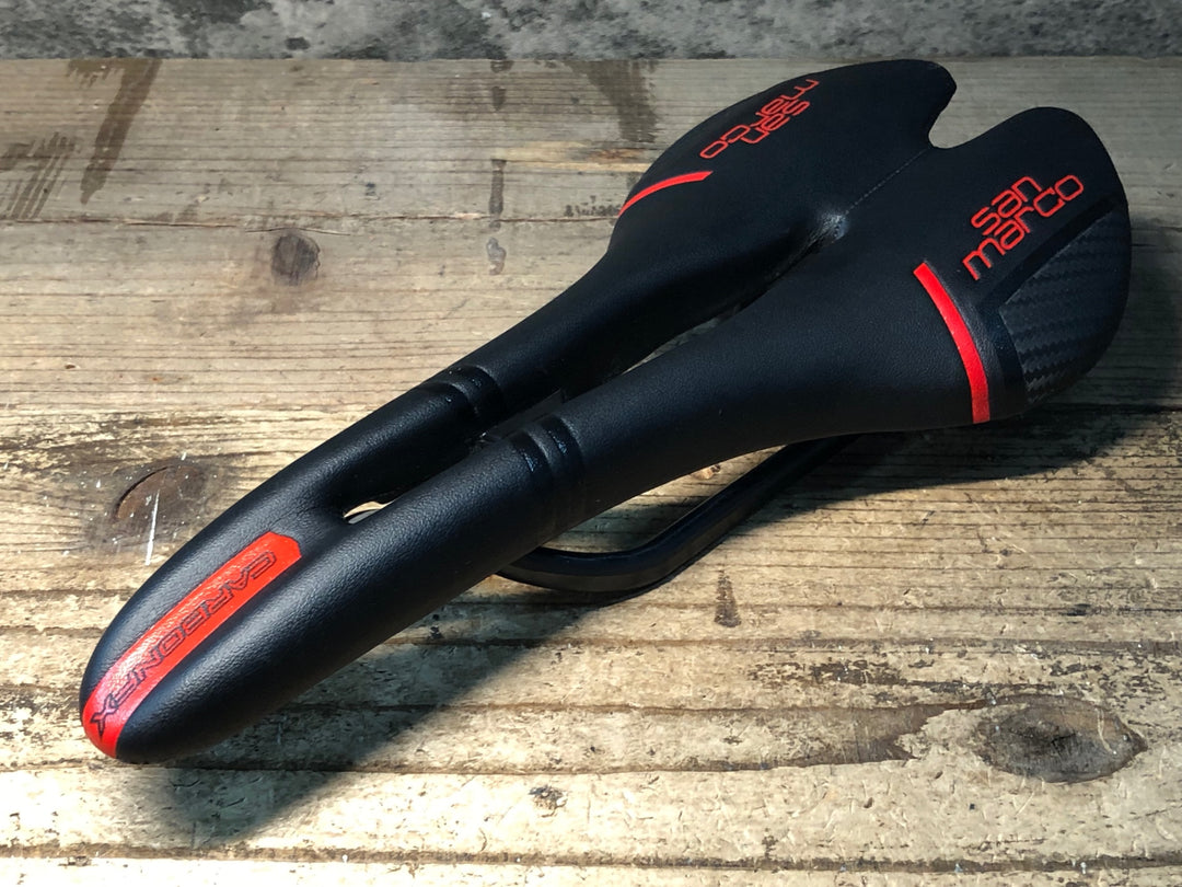JJ504 セラサンマルコ selle sanmaruco ASPIDE CARBON FX カーボンレール サドル 黒/赤 NARROW