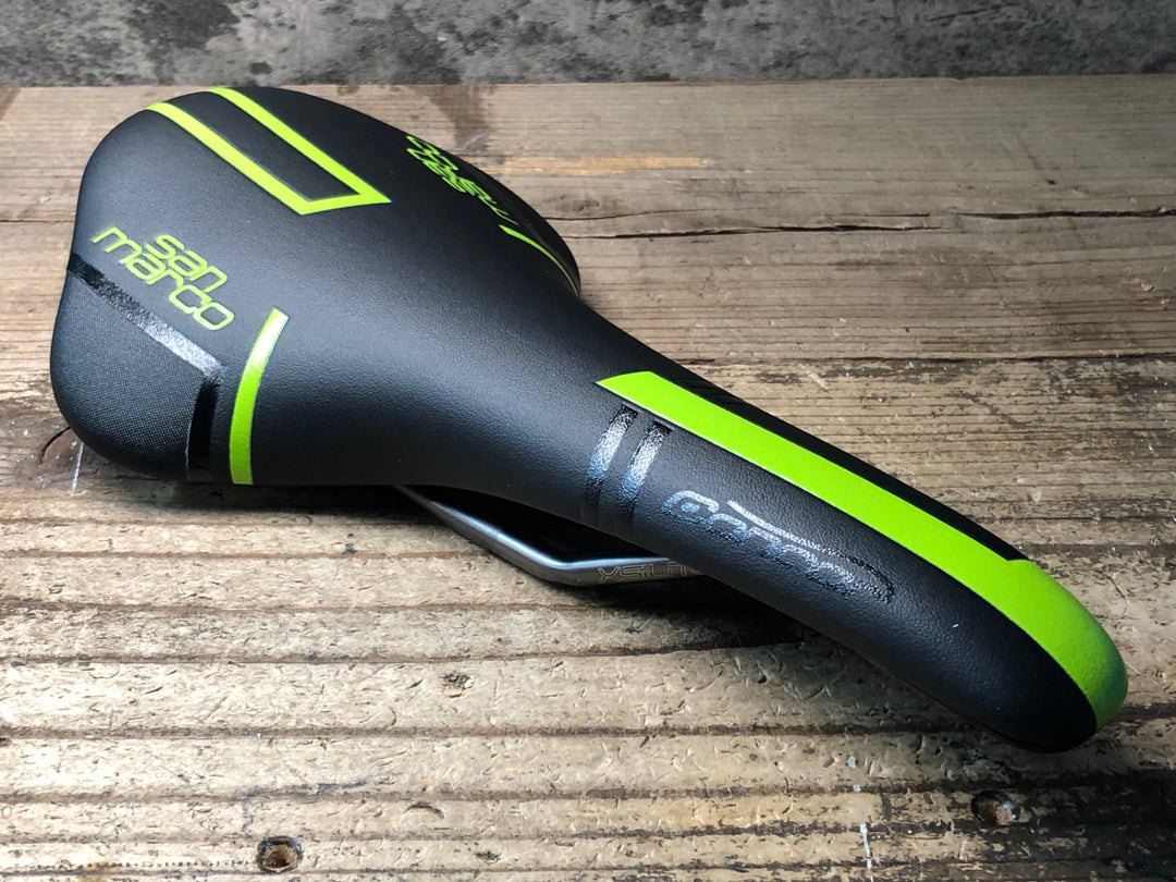 JJ080 セラサンマルコ selle sanmarco コンコール concor racing WIDE サドル XSILITEレール ※先端部クラックの為ジャンク