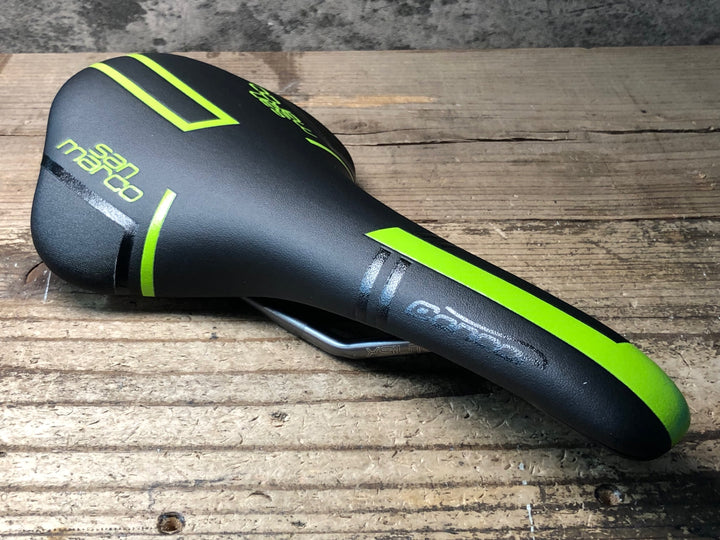 JJ080 セラサンマルコ selle sanmarco コンコール concor racing WIDE サドル XSILITEレール ※先端部クラックの為ジャンク