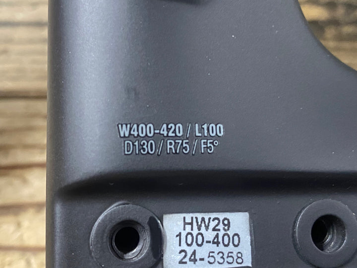 KI491 フォルツァ FORZA CIRRUS PRO ステム一体型 カーボン ドロップハンドル ブラケット/エンド部C-C400/420mm ステム長100mm