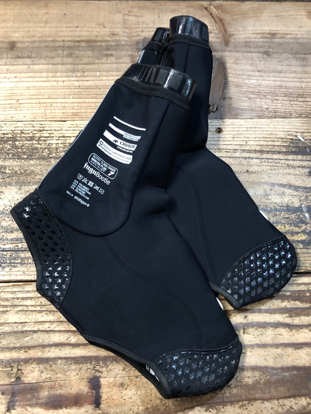 KA413 アソス assos fugu bootie 防風 冬用 シューズカバー 裏起毛 Ⅱサイズ 黒
