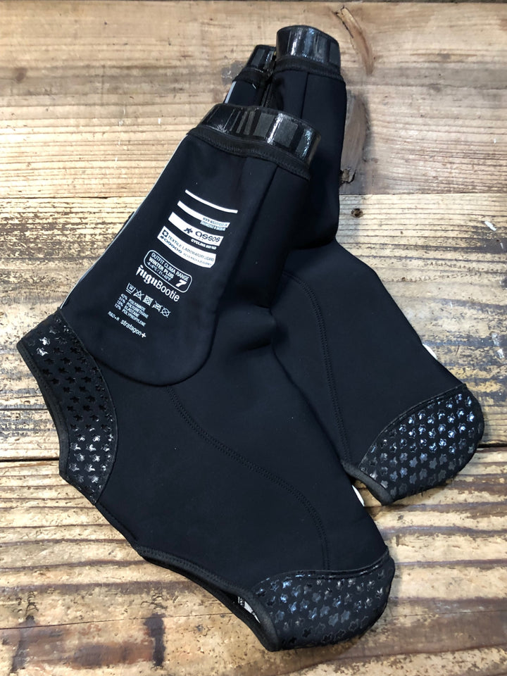 KA413 アソス assos fugu bootie 防風 冬用 シューズカバー 裏起毛 Ⅱサイズ 黒