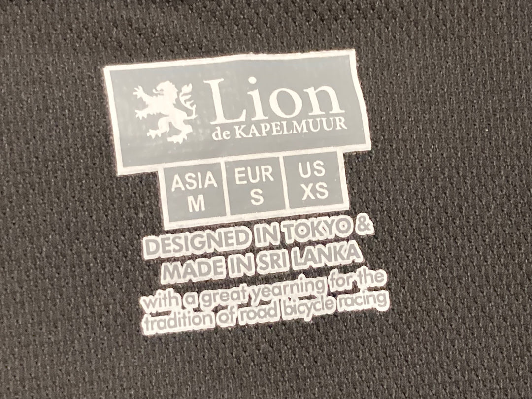 KJ176 リオンドカペルミュール Lion de KAPELMUUR 半袖 サイクルジャージ 黒 ASIA M CORDURA