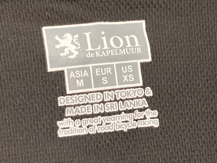 KJ176 リオンドカペルミュール Lion de KAPELMUUR 半袖 サイクルジャージ 黒 ASIA M CORDURA
