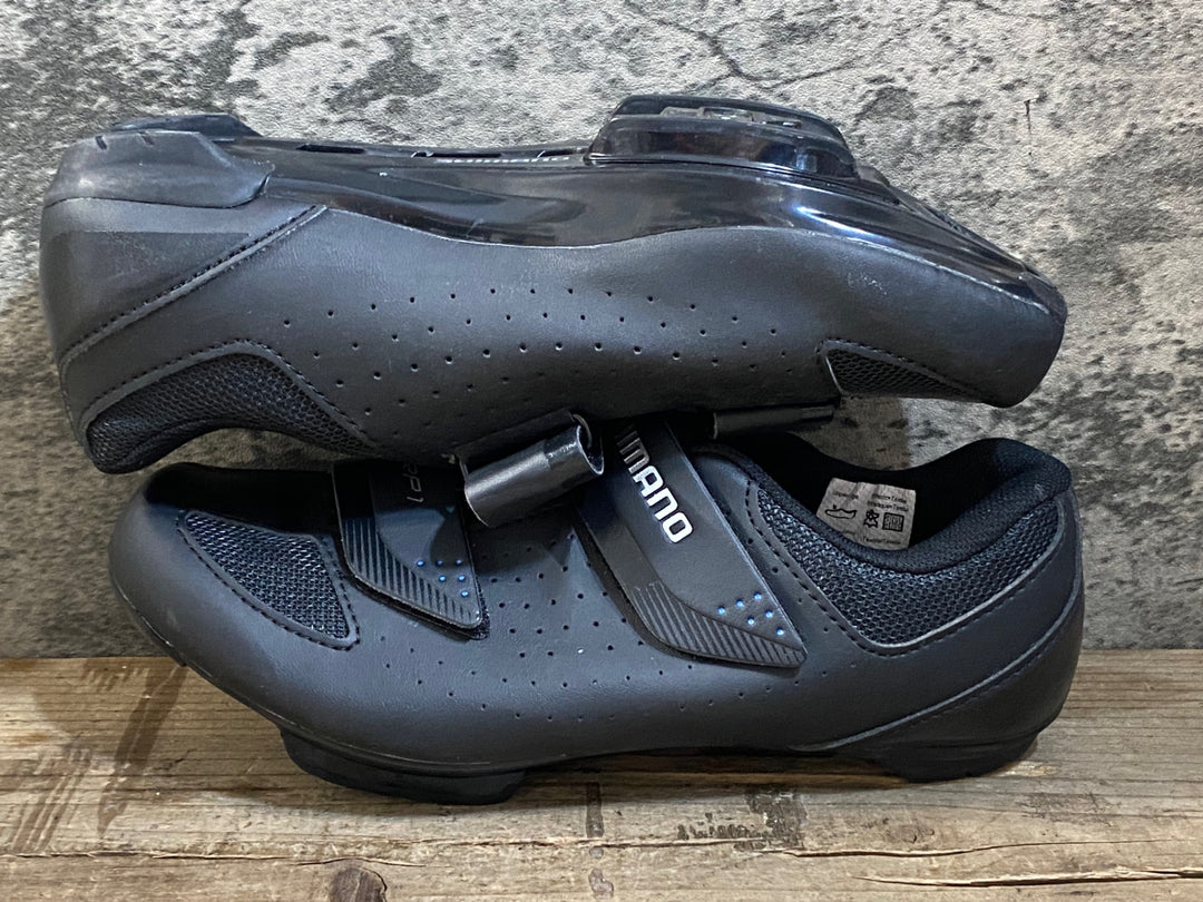 KG413 シマノ SHIMANO RP1 SHRP100-S L ビンディングシューズ 3穴 ブラック EU38 ※ペン字あり