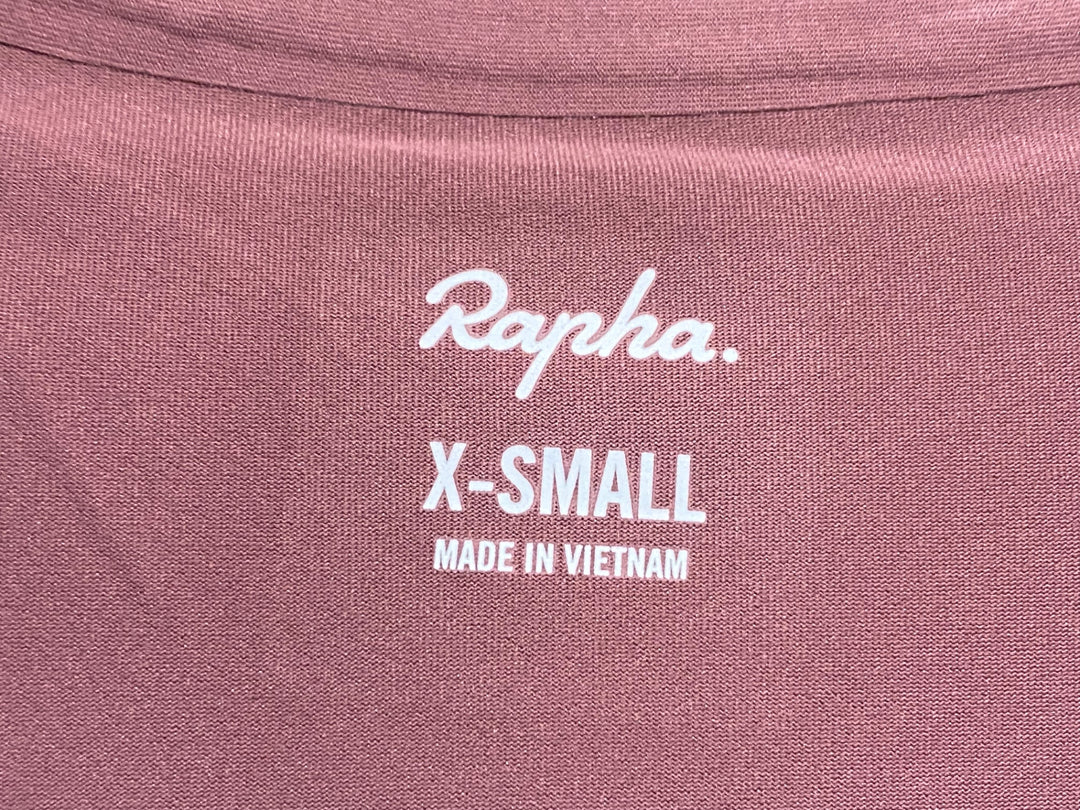 KQ690 ラファ Rapha MEN'S EXPLORE ZIP NECK TECHNICAL T-SHIRT 半袖 Tシャツ バーガンディ XS