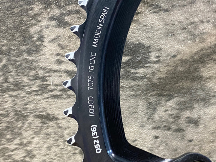 KD195 ローター ROTOR Q-RINGS 楕円 チェーンリングセット 52/36T 11S 4arm PCD110