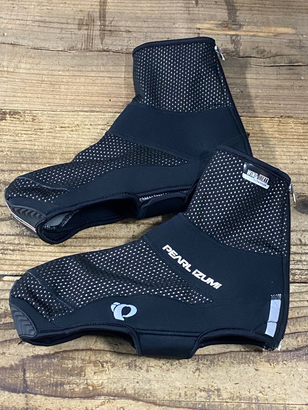 KN165 パールイズミ PEARL iZUMi シューズカバー 黒 L 裏起毛 WINDBREAK TITANIUM