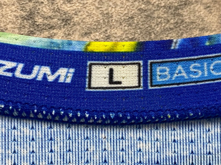 JT310 パールイズミ PEARL iZUMi RACE FiT 半袖サイクルジャージ 青 L