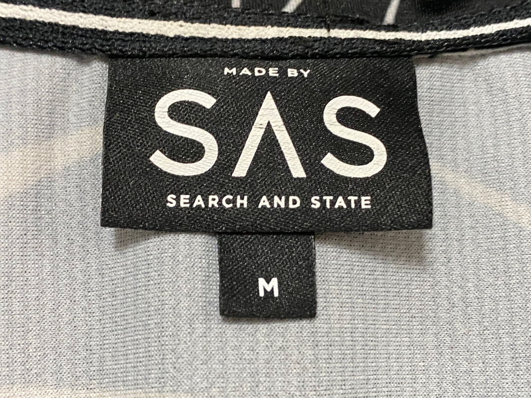 KK248 サーチアンドステイト SEARCH AND STATE 半袖 サイクルジャージ 黒 花柄 M