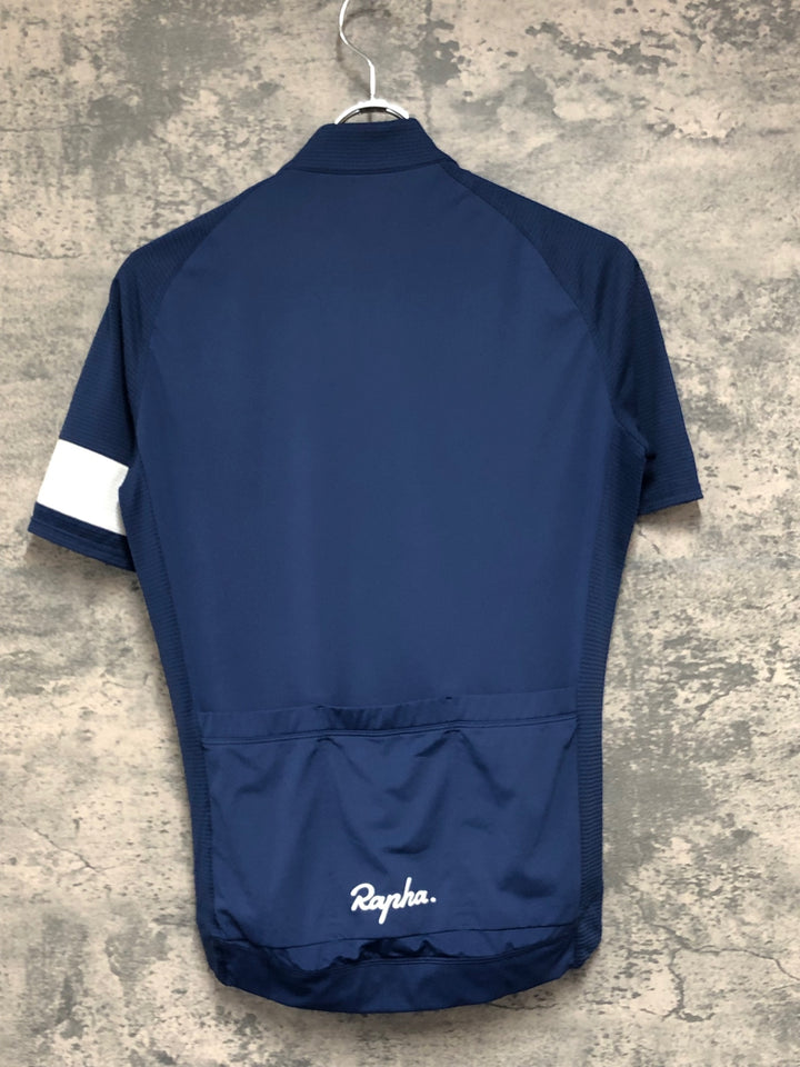 JJ420 ラファ Rapha CORE LIGHTWEIGHT JERSEY 半袖 サイクルジャージ 紺 S