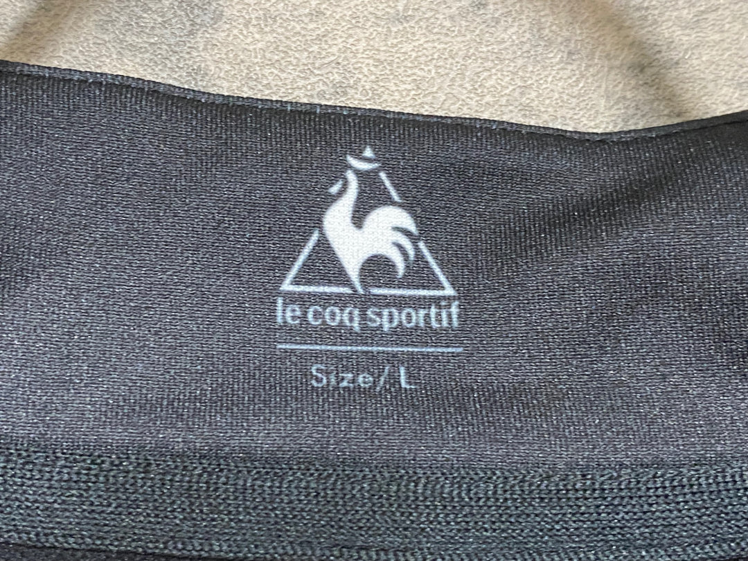 JN190 ルコックスポルティフ le coq sportif 長袖 サイクルジャージ 黒 L 裏起毛