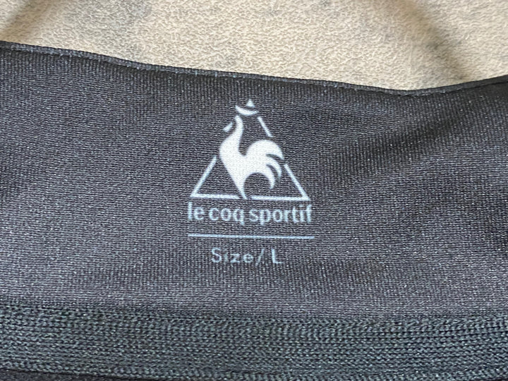 JN190 ルコックスポルティフ le coq sportif 長袖 サイクルジャージ 黒 L 裏起毛