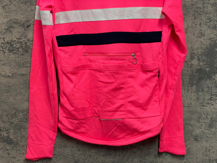 JV227 ラファ Rapha BREVET JERSEY 長袖 サイクルジャージ ピンク S