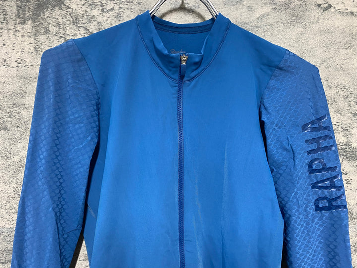 JU322 ラファ Rapha LS AERO JERSEY 長袖 サイクルジャージ ブルー SMALL
