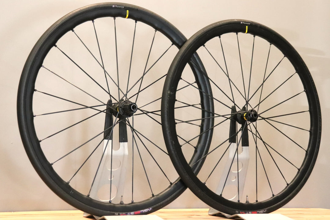 訳アリ マヴィック MAVIC キシリウム KSYRIUM SL 25 DISC UST アルミ チューブレスレディ ホイールセット シマノ11S/12S 19C 【仙台店】