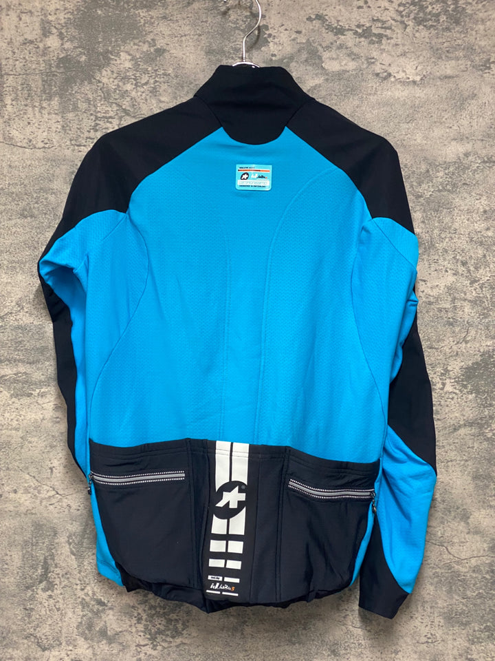JH083 アソス assos iJ.haBu5 長袖 サイクルジャケット 黒 青 L 裏起毛
