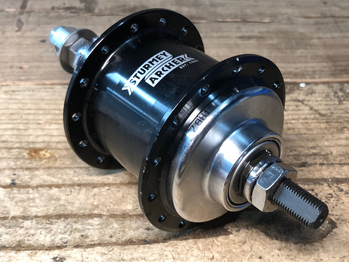 JM181 ブロンプトン Brompton Sturmey Archer Wide Ratio Hub ハブ 黒