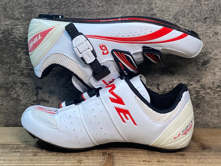 JR516 タイム TIME ULTEAM RS CARBON ビンディングシューズ 白 EU41.5