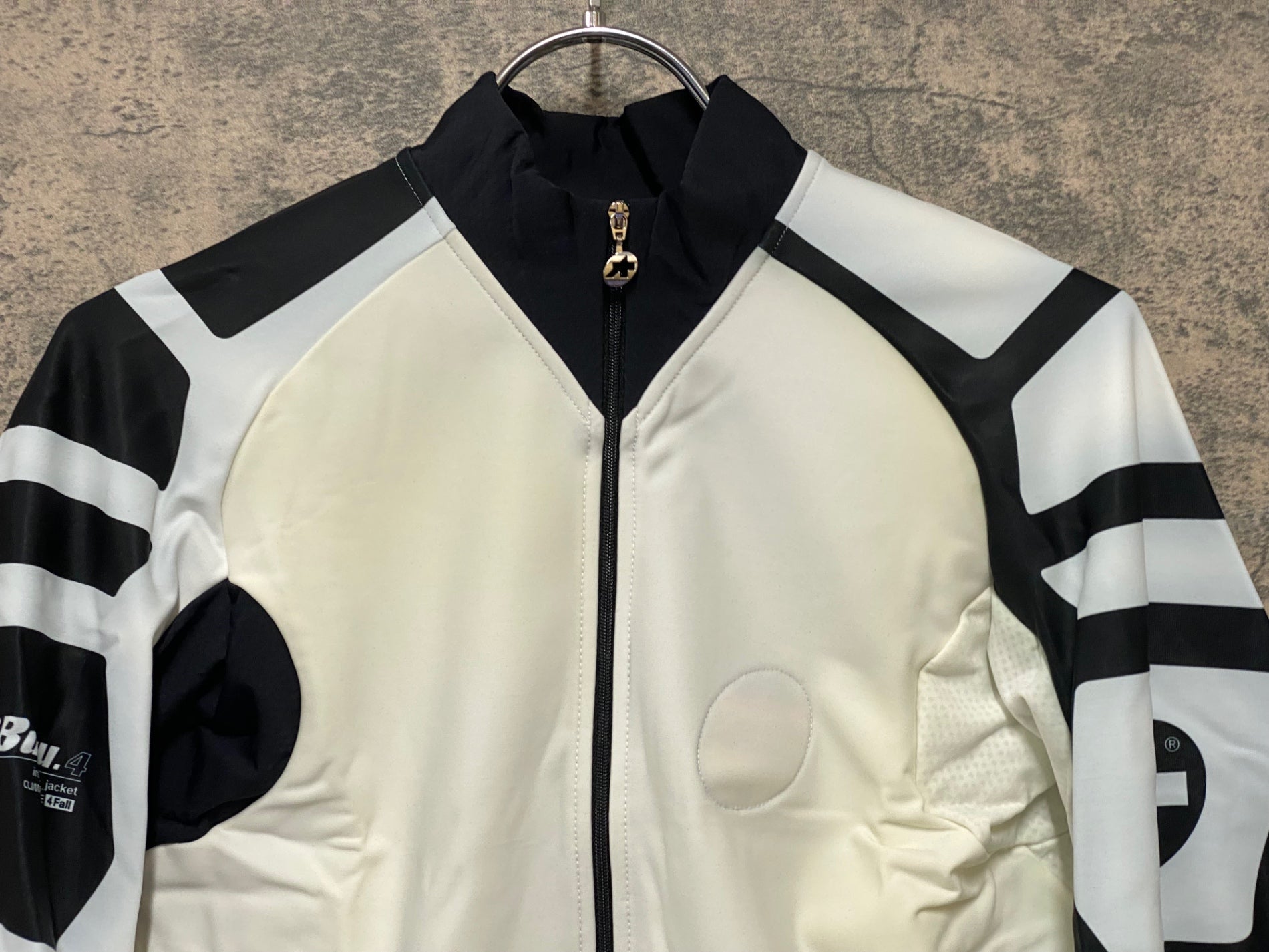 JQ162 アソス assos iJ tiburu 4 長袖サイクルジャージ 白黒 M 裏起毛