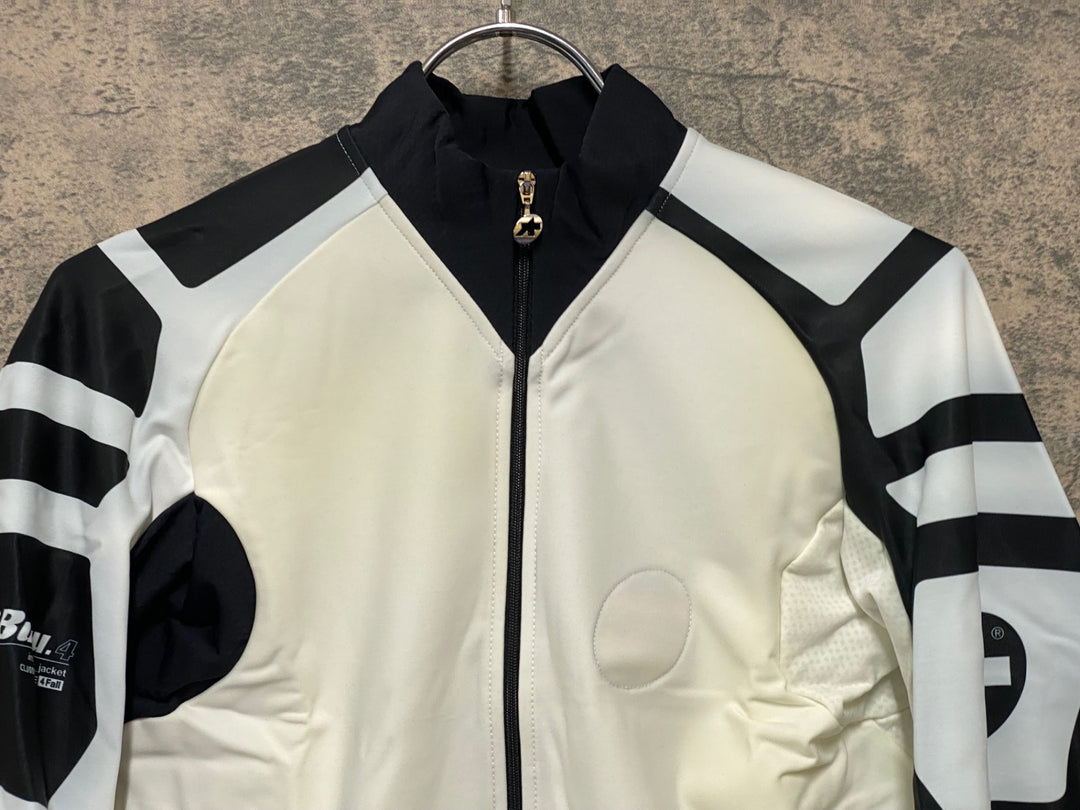 JQ162 アソス assos iJ tiburu 4 長袖サイクルジャージ 白黒 M 裏起毛