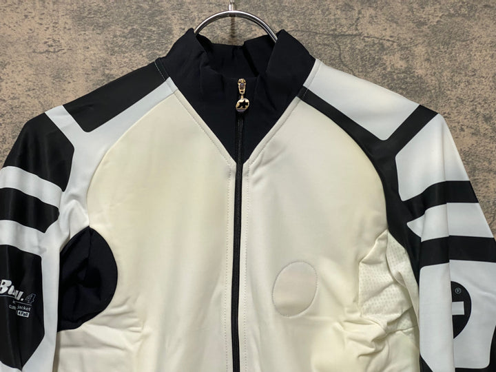 JQ162 アソス assos iJ tiburu 4 長袖サイクルジャージ 白黒 M 裏起毛