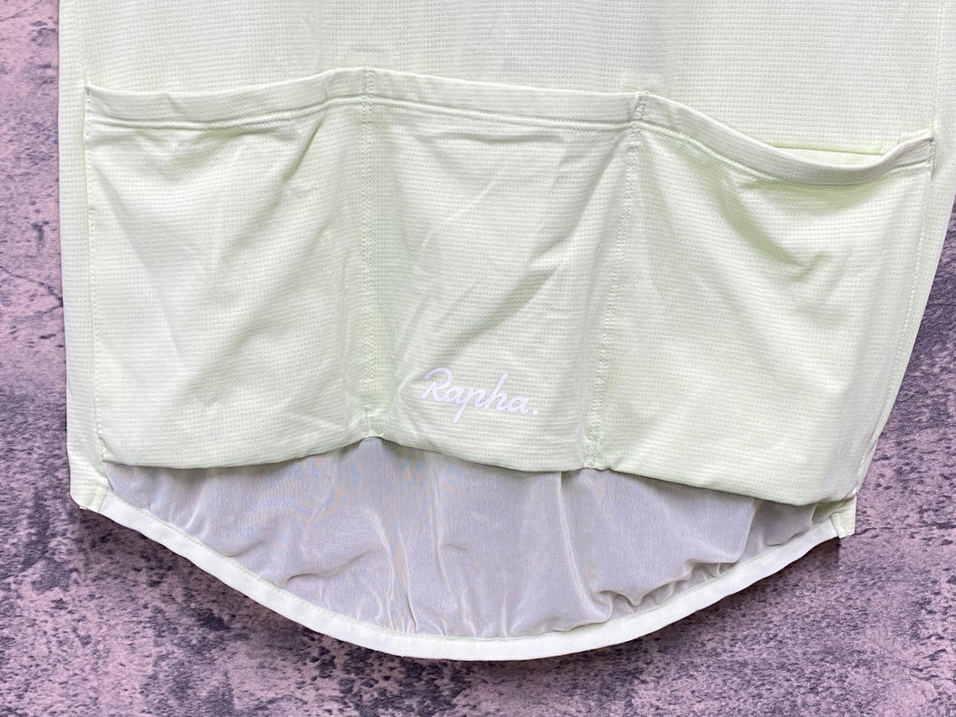 KC660 ラファ Rapha CLASSIC FLYWEIGHT JERSEY 半袖 サイクルジャージ 黄緑 L