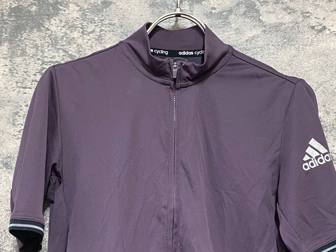 KC170 アディダス adidas 半袖 サイクルジャージ 茶 M climachill