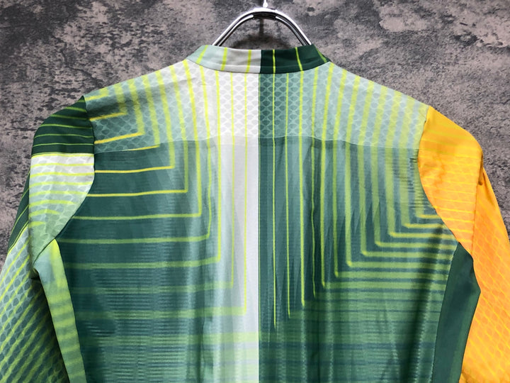 JJ939 ラファ Rapha TUNNEL VISION PT AERO JERSEY サイクルジャージ 緑 M