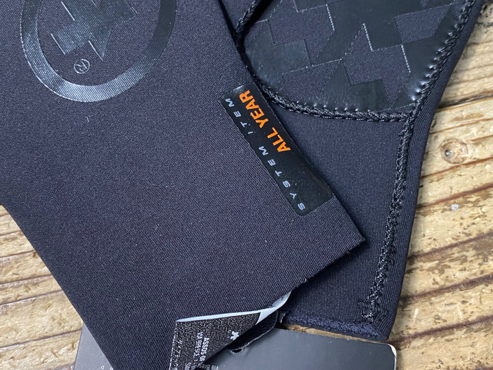 JN730 アソス assos ASSOSOIRES GT Rain Gloves 長指 グローブ 黒 O