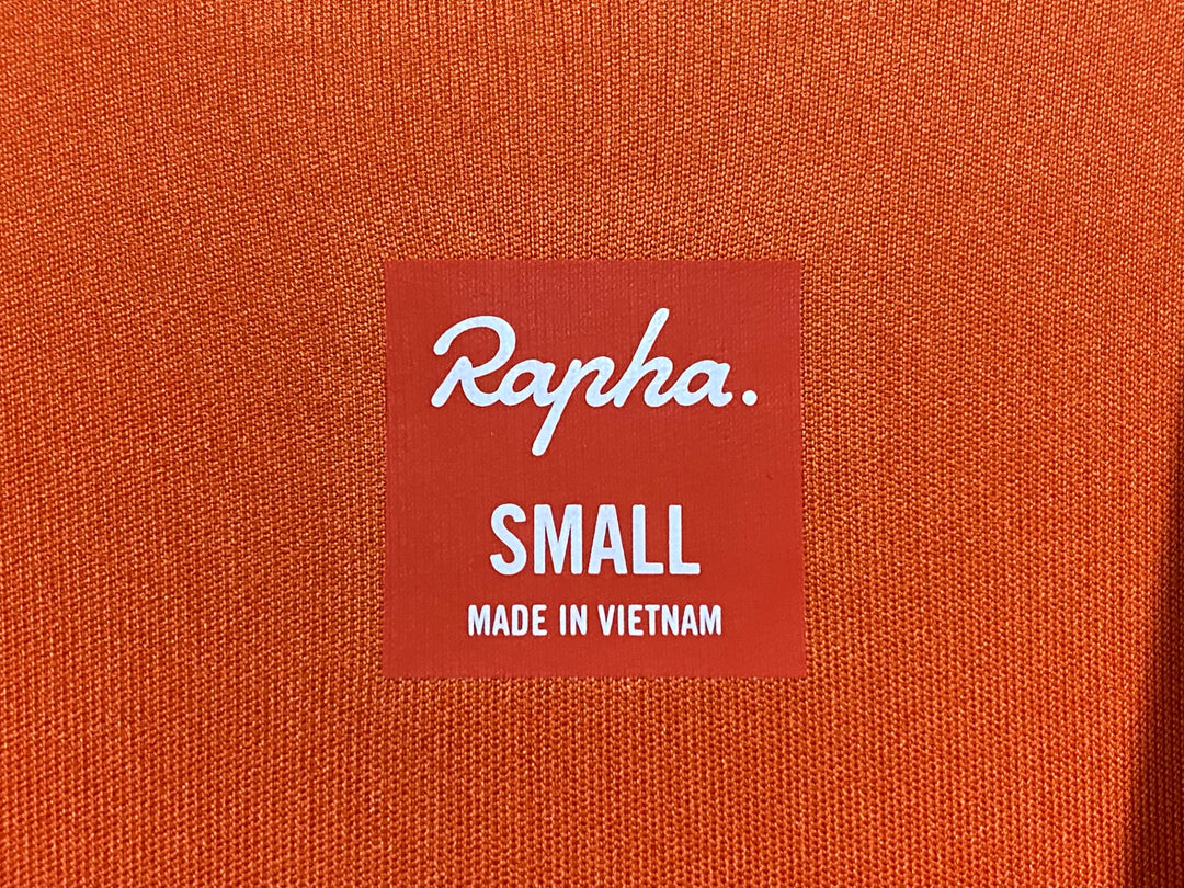 KC223 ラファ Rapha PRO TEAM TRAINING JERSEY 半袖 サイクルジャージ 紺オレンジ S