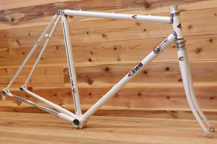 チネリ CINELLI スーパーコルサ SUPERCORSA 1990年頃 クロモリ スチール ロードバイク フレームセット リペイント品 【広島店】