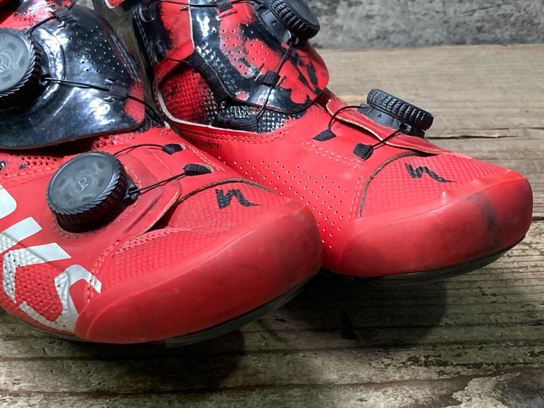 JP053 スペシャライズド SPECIALIZED S-WORKS ARES ビンディングシューズ BOA 3穴 赤 EU40