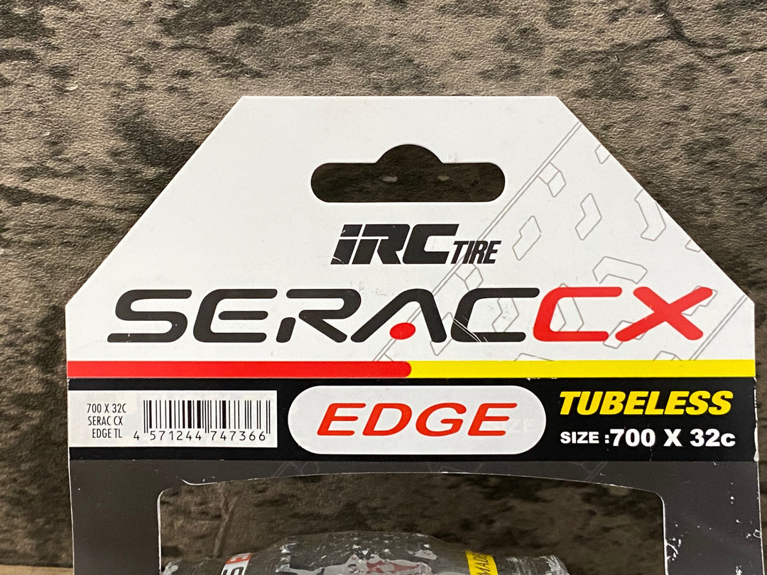 JU727 iRC SERAC CX EDGE TUBELESS チューブレス タイヤ 700x32C