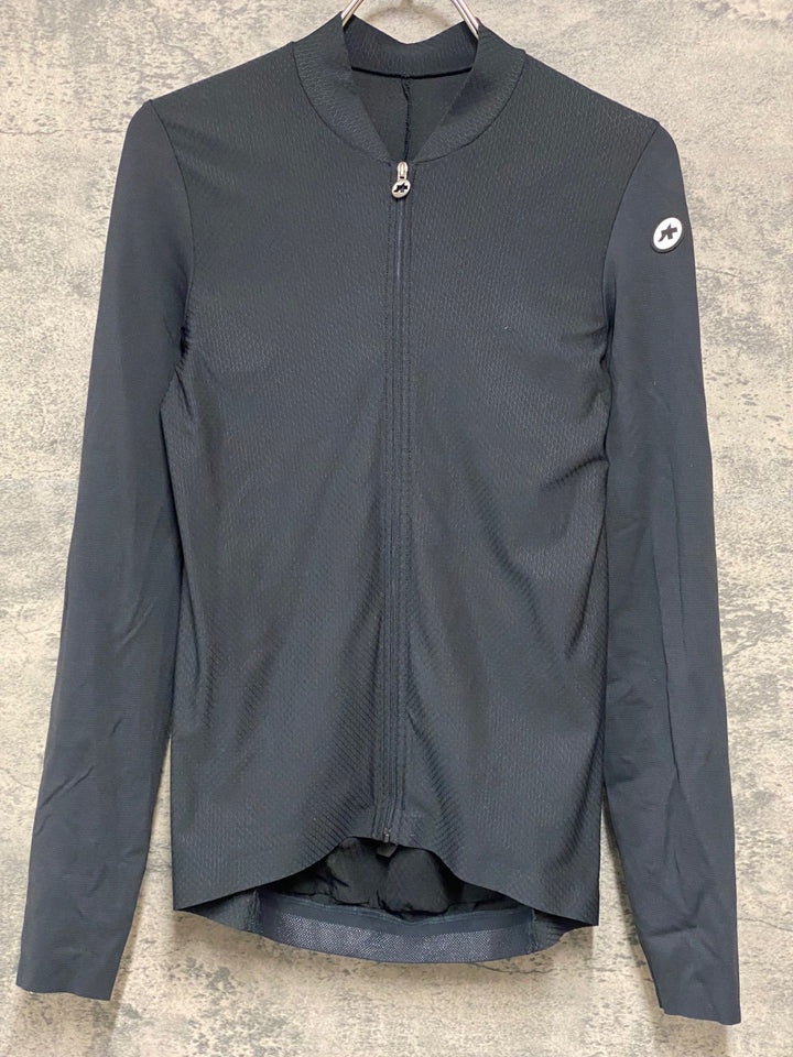JO799 アソス ASSOS メッシュ 長袖 サイクルジャージ Sサイズ 黒