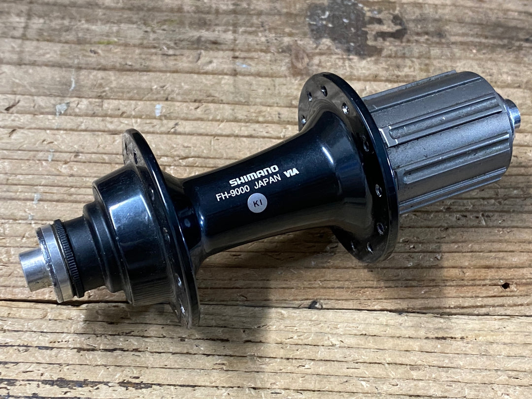 KH224 シマノ SHIMANO デュラエース DURA-ACE HB-9000 FH-9000 ハブ 前後セット 32H 100×130mm シマノ11S ※フロントエンド割れのためジャンク