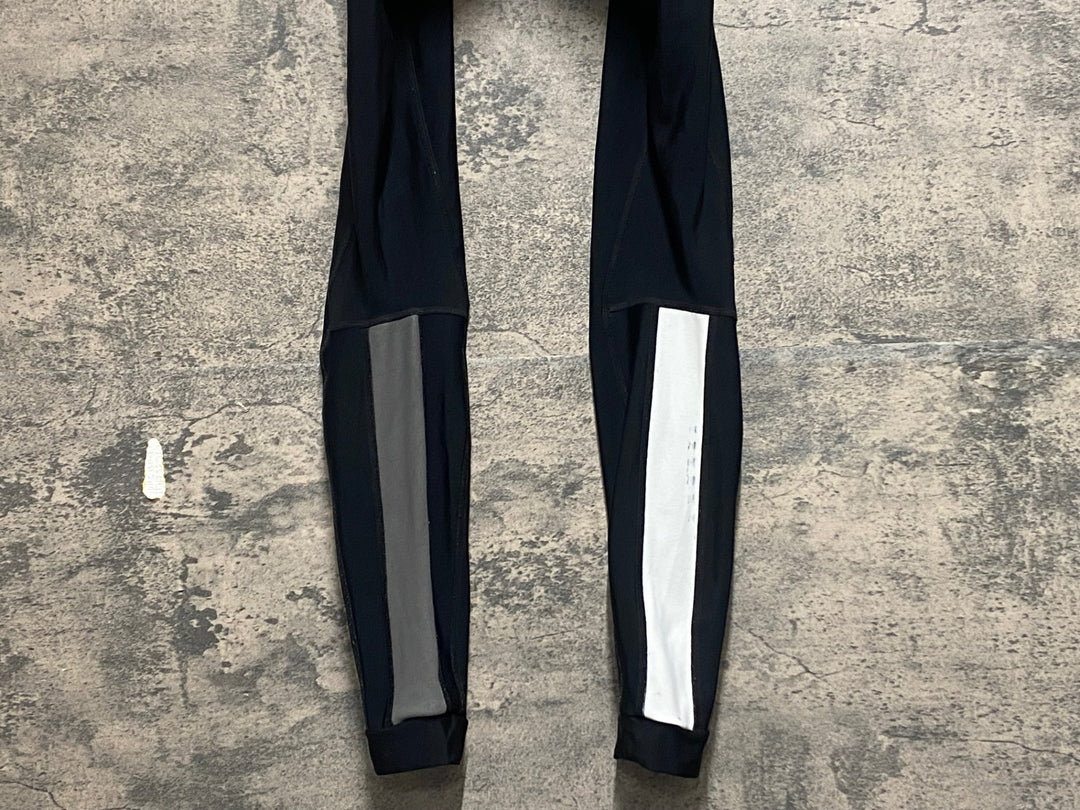 KR407 ラファ Rapha CLASSIC WINTER TIGHTS WITH PAD ビブタイツ 黒 S 裏起毛