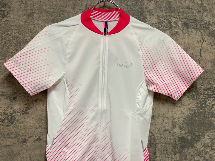 JW009 レリック reric Women's Himalia SS Jersey 半袖サイクルジャージ M 白 レディース