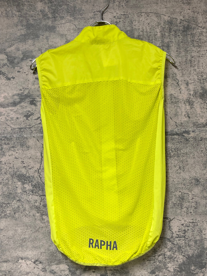 JW714 ラファ Rapha PRO TEAM LIGHTWEIGHT GILET サイクルベスト ジレ 黄 XS
