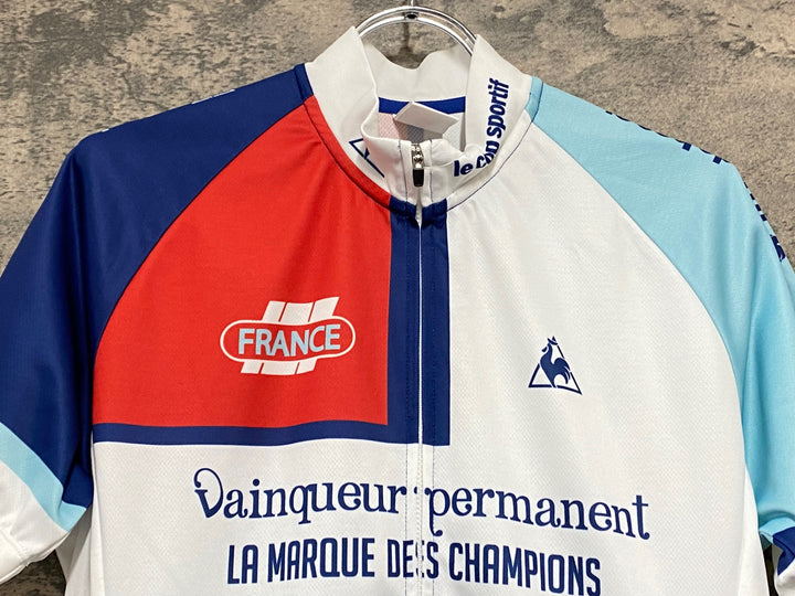 KA121 ルコックスポルティフ le coq sportif 半袖 サイクルジャージ 総柄 L