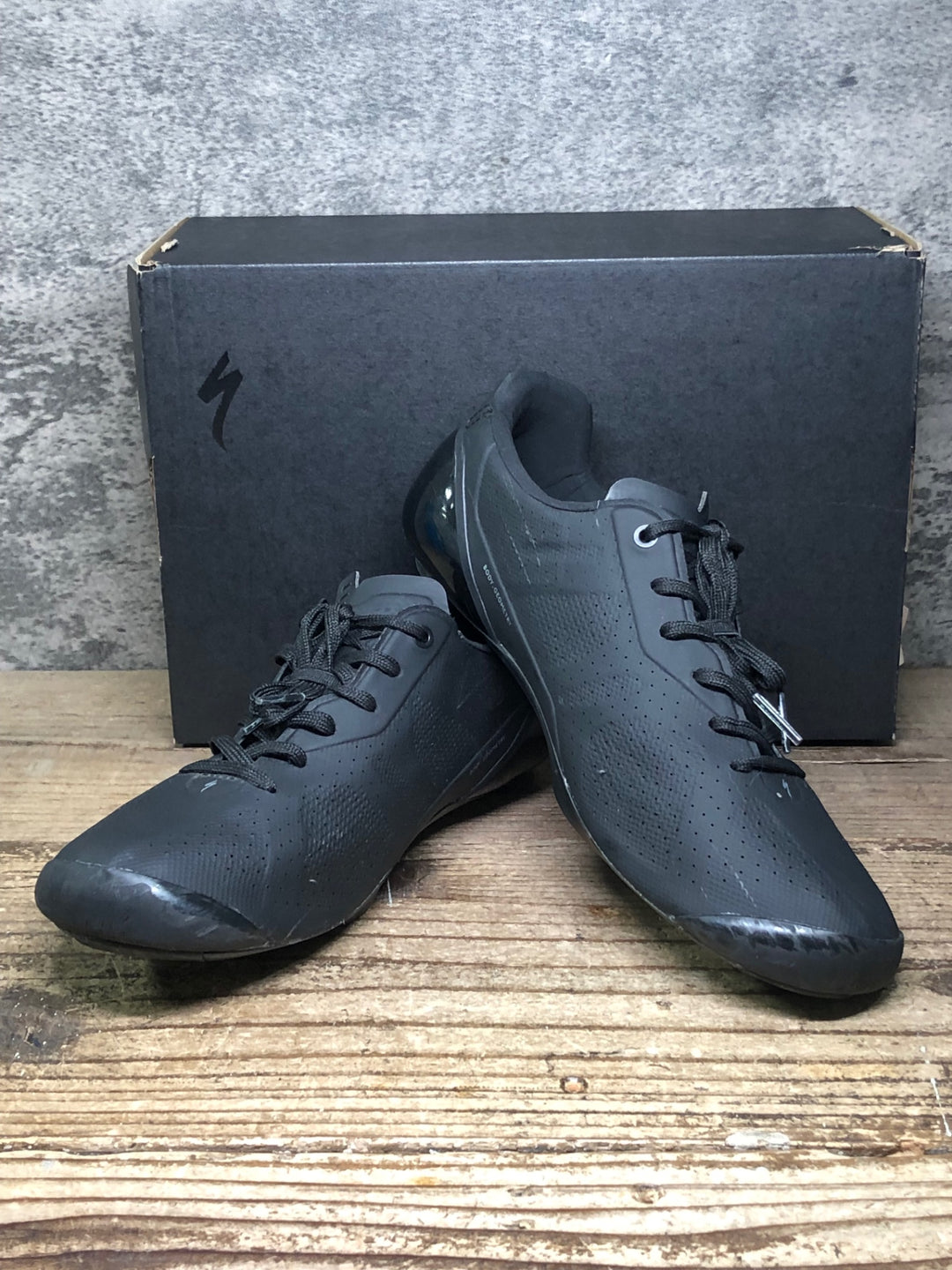 JM763 スペシャライズド SPECIALIZED S-WORKS TORCH LACE ビンディングシューズ 3穴 黒 EU39 ※ガリ傷