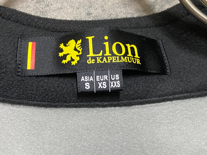 JS174 リオンドカペルミュール Lion de KAPELMUUR 長袖 サイクルジャージ 白 黒 S 裏起毛