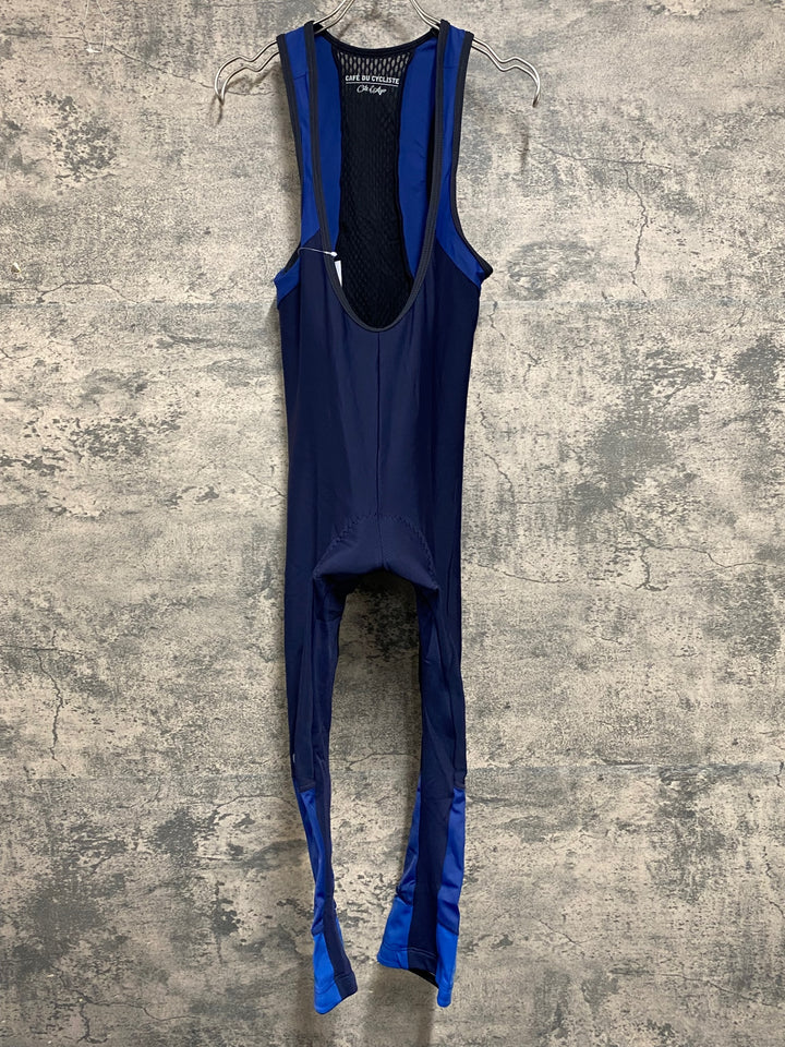 JY614 カフェドシクリステ CAFE DU CYCLISTE ADRIENNE MEN ビブニッカー 紺青 M 裏起毛 ※スレ