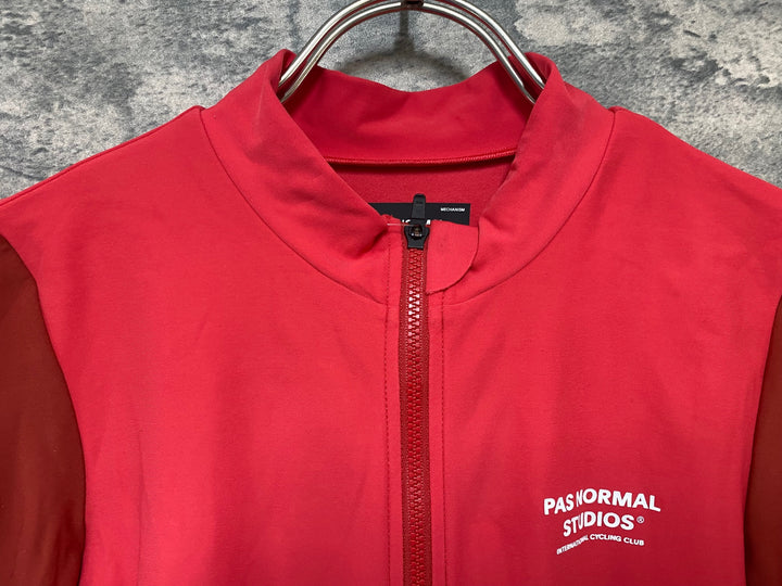 JY483 パスノーマルスタジオ PAS NORMAL STUDIOS Mechanism Long Sleeve Jersey 長袖 サイクルジャージ レッド L