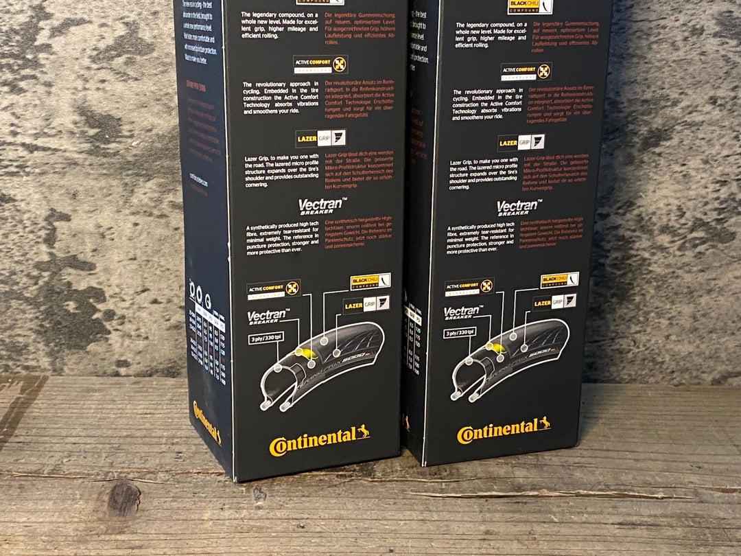 JW100 コンチネンタル Continental GRAND PRIX 5000 クリンチャータイヤ ブラウンサイド 2本セット