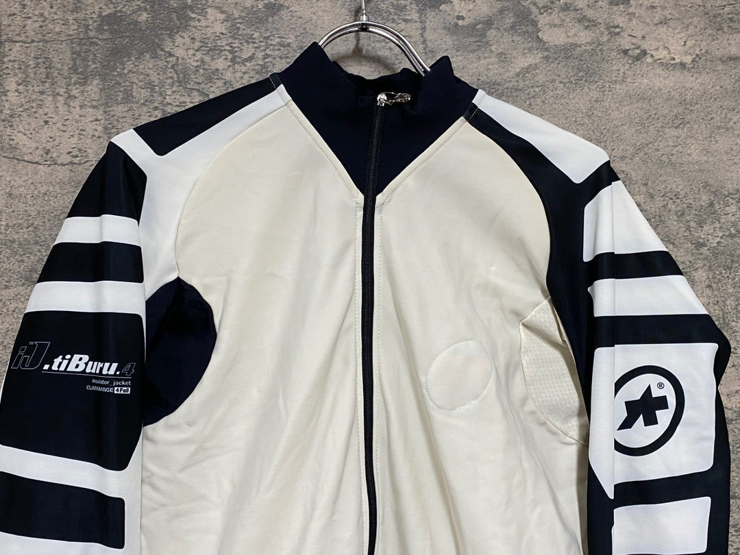 KD685 アソス ASSOS iJ.tiBuru.4 長袖 サイクルジャージ 白 L 裏起毛