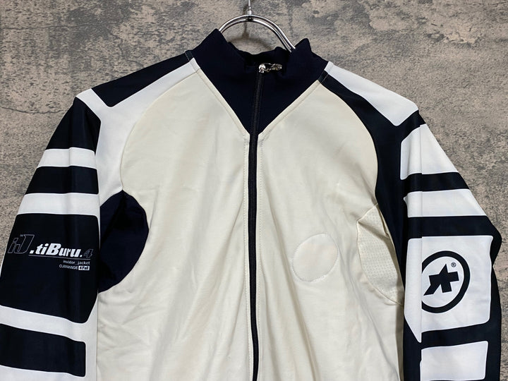 KD685 アソス ASSOS iJ.tiBuru.4 長袖 サイクルジャージ 白 L 裏起毛